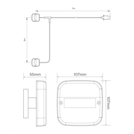 Magnetic Rear Lamp Trailer Wiring Kit
